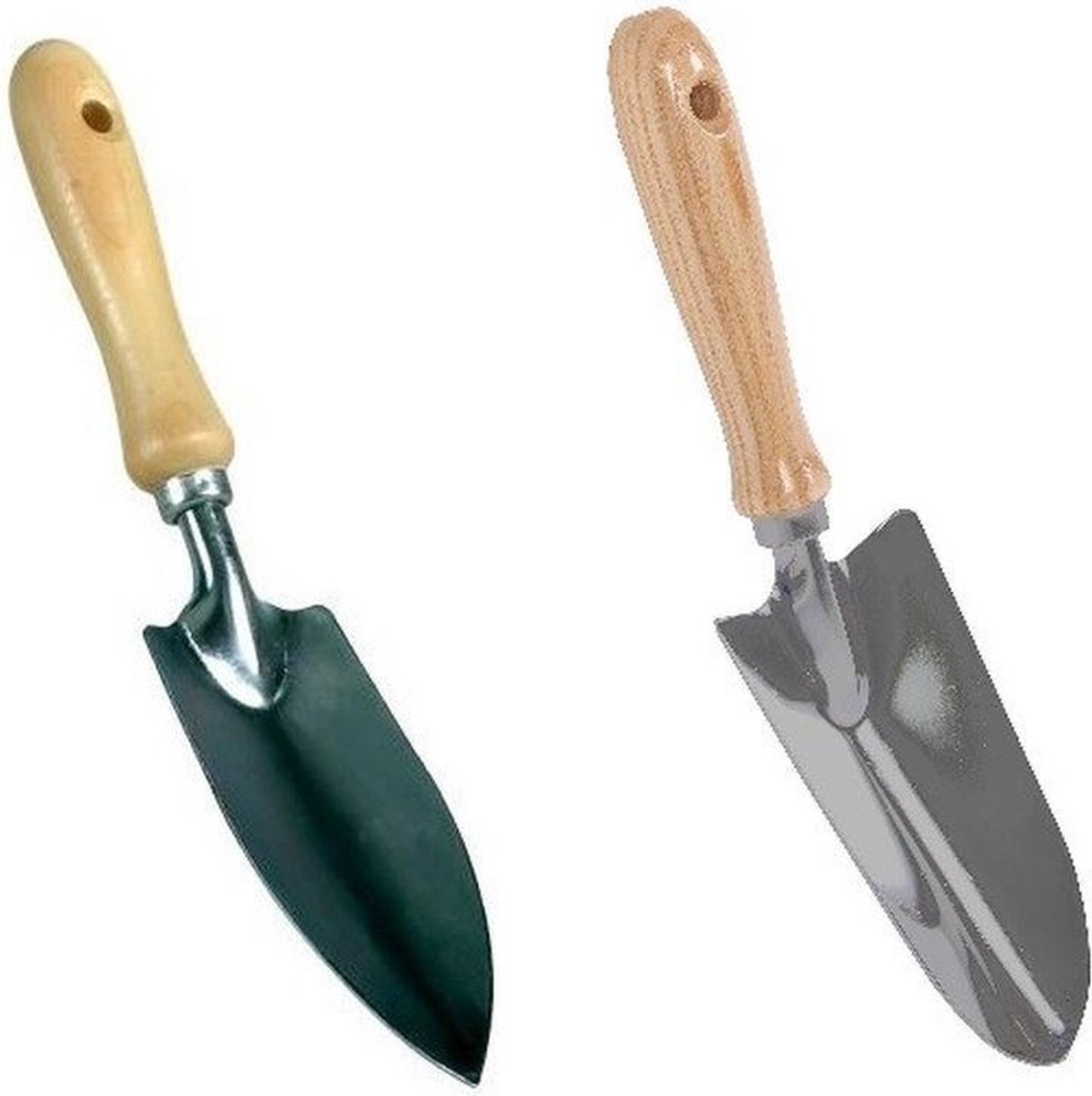 Brede En Smalle Plantenschep / Tuinierschepjes 25 En 30 Cm - Moestuin - Tuin Benodigdheden/gereedschap