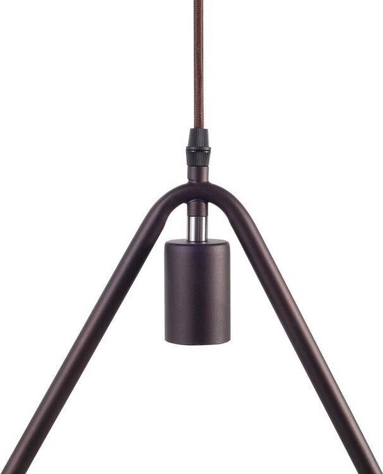 Beliani Juruena Hanglamp Metaal 35 X 35 Cm - Bruin