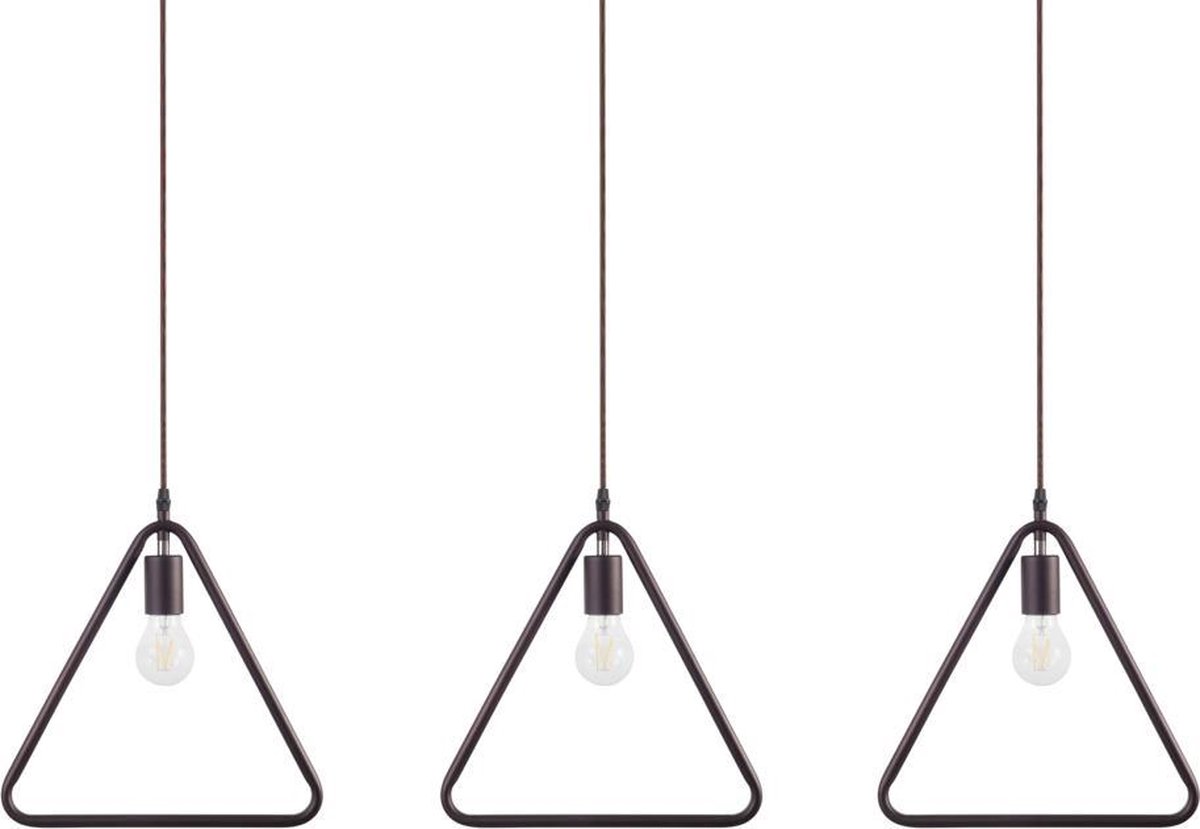 Beliani Juruena Hanglamp Metaal 35 X 35 Cm - Bruin