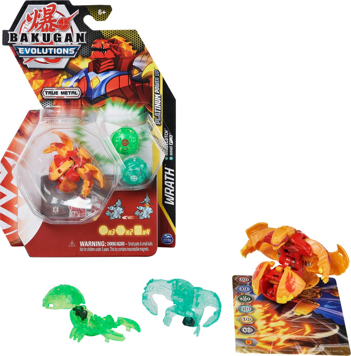 Spinmaster Bakugan Evolutions (S4) Platinum Power Up 3pack