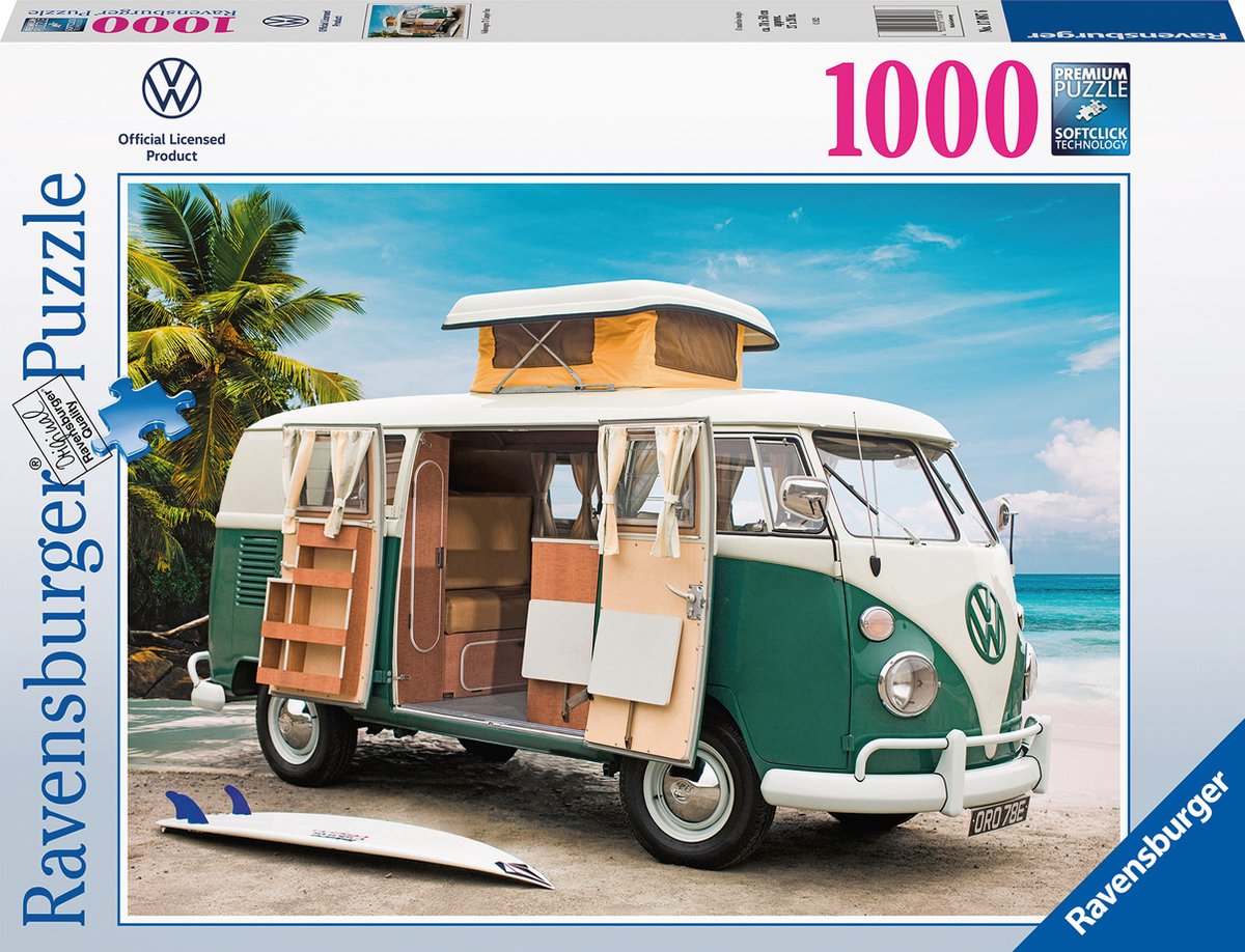 Ravensburger Puzzel Volkswagen T1 Camper Van 1000 Stukjes