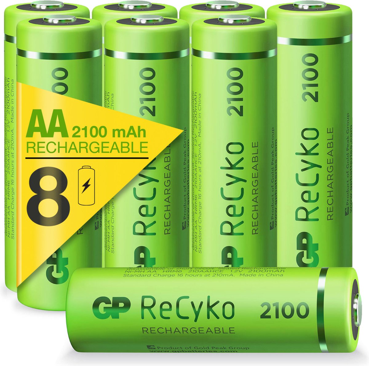 GP ReCyko AA 2100 mAh x8