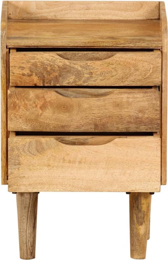 Vidaxl Nachtkastje 40x30x59,5 Cm Massief Mangohout - Bruin