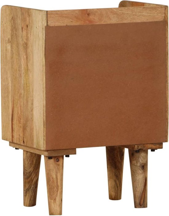 Vidaxl Nachtkastje 40x30x59,5 Cm Massief Mangohout - Bruin