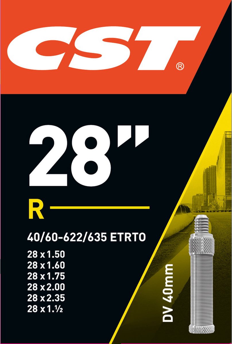 CST Binnenband 28 X 1.50/2.35 Inch (40/60-622/635) Dv 40 Mm