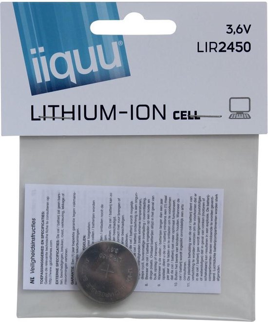 iiquu Lir2450 Knoopcel Lithium