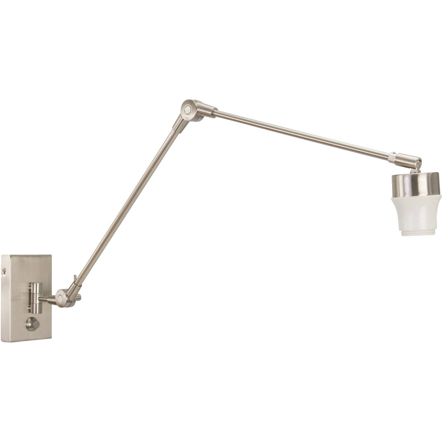 Lamponline Lightning - Moderne Wandlamp 1-l. Maxi Knik - Zilver - Silver