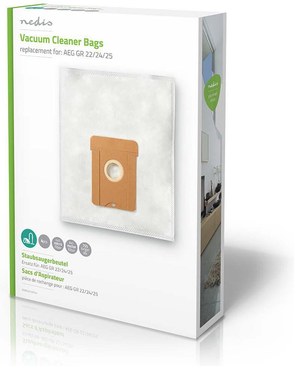 Nedis Stofzuigerzak - Dubg222aeg4 - - Wit