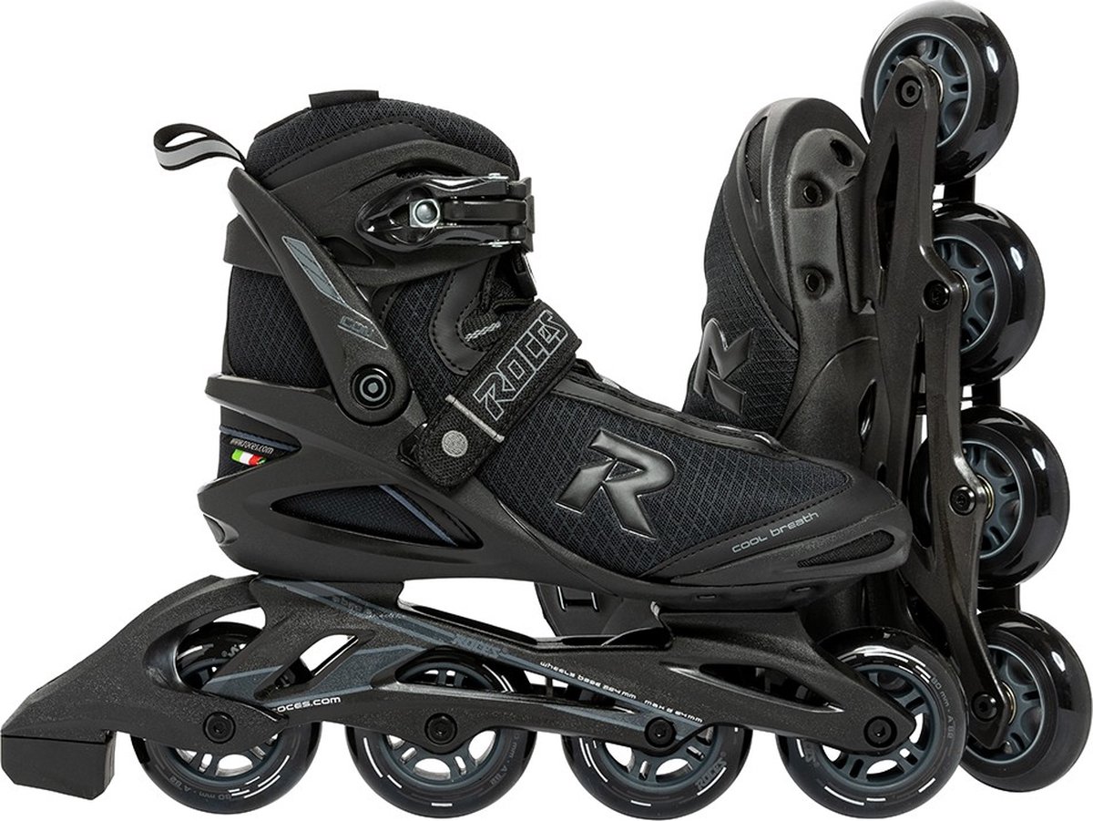 Roces Inline Skates Icon 80 Softboot 82a Maat 46 - Zwart