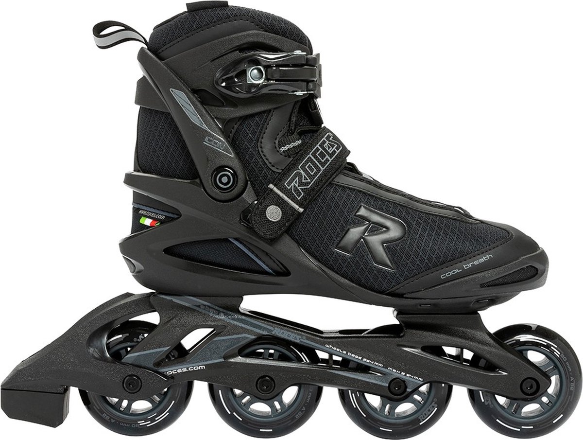 Roces Inline Skates Icon 80 Softboot 82a Maat 46 - Zwart