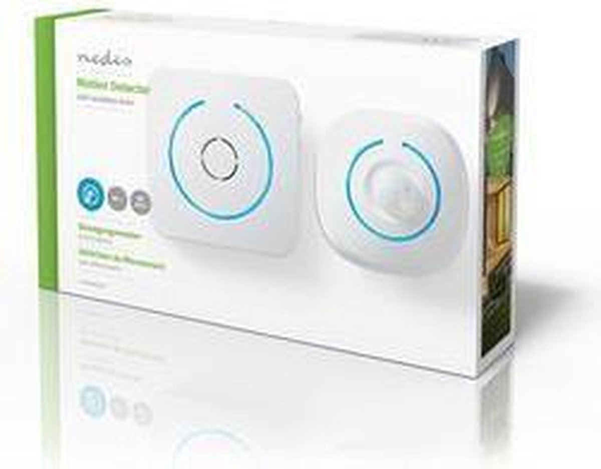 Nedis Bewegingsmelder Met Alarm - Alrmmw20wt - - Wit
