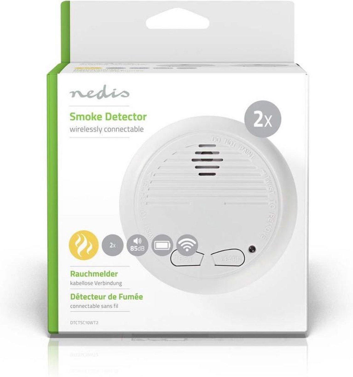 Nedis Rookmelder - Dtctsc10wt2 - - Wit