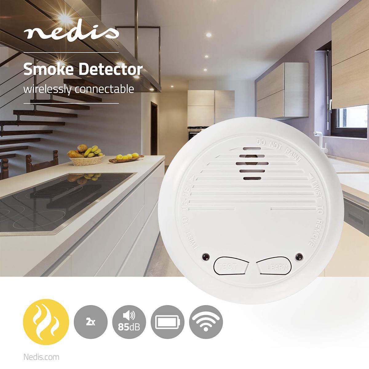 Nedis Rookmelder - Dtctsc10wt2 - - Wit