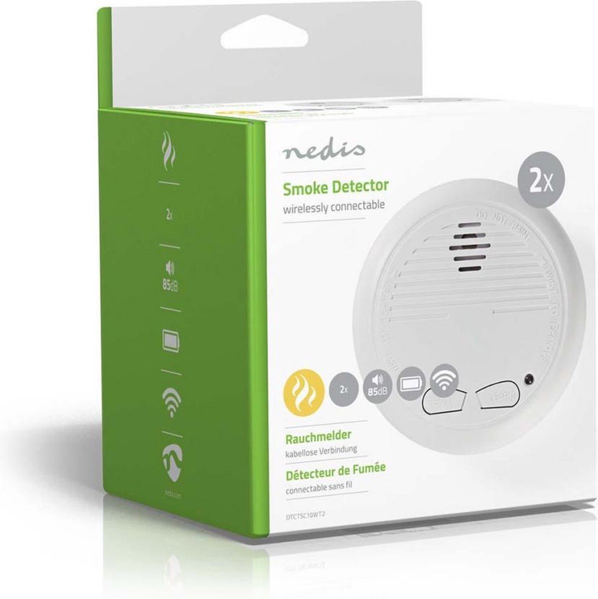 Nedis Rookmelder - Dtctsc10wt2 - - Wit