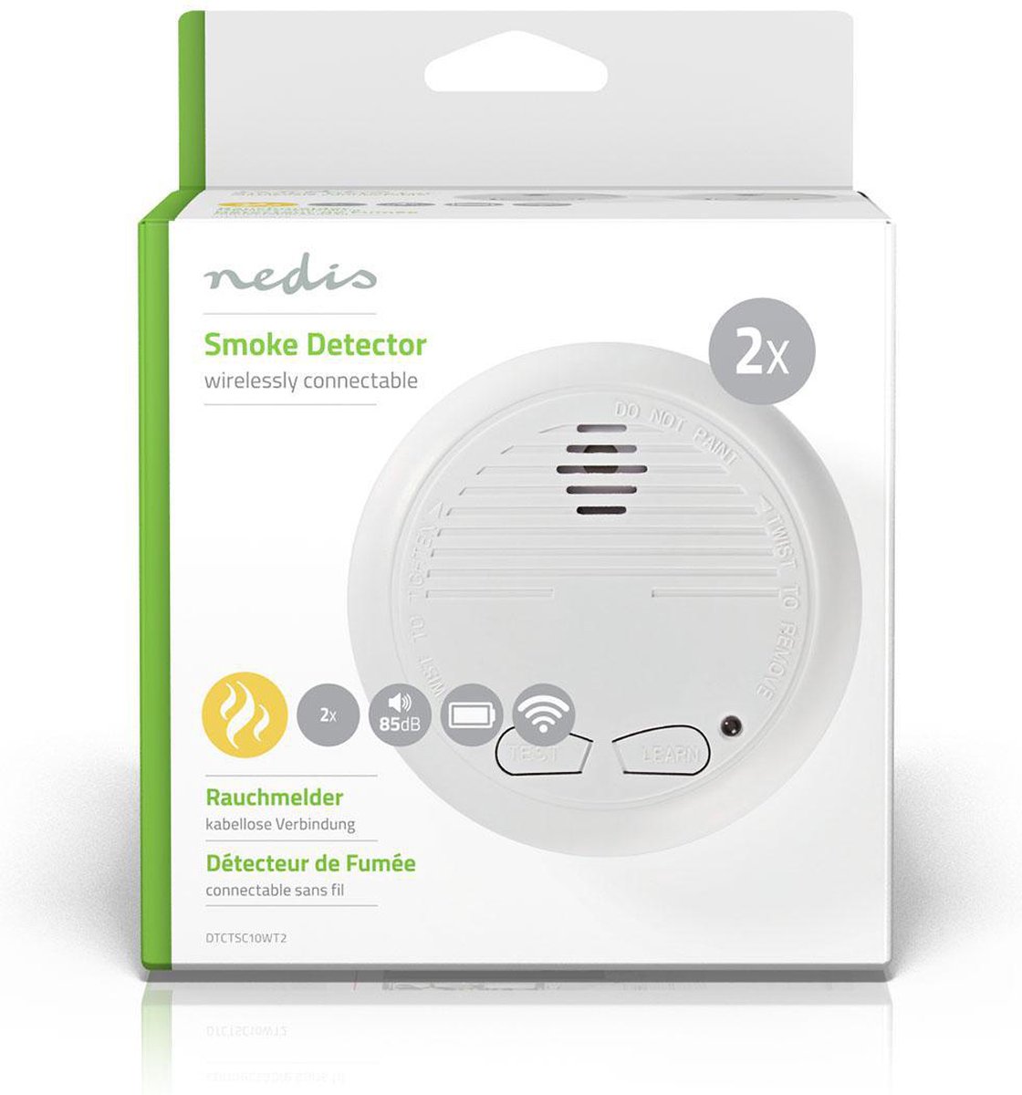 Nedis Rookmelder - Dtctsc10wt2 - - Wit