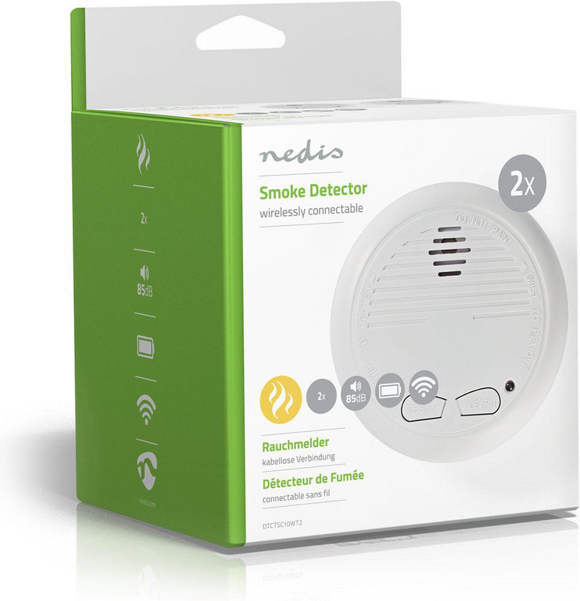 Nedis Rookmelder - Dtctsc10wt2 - - Wit