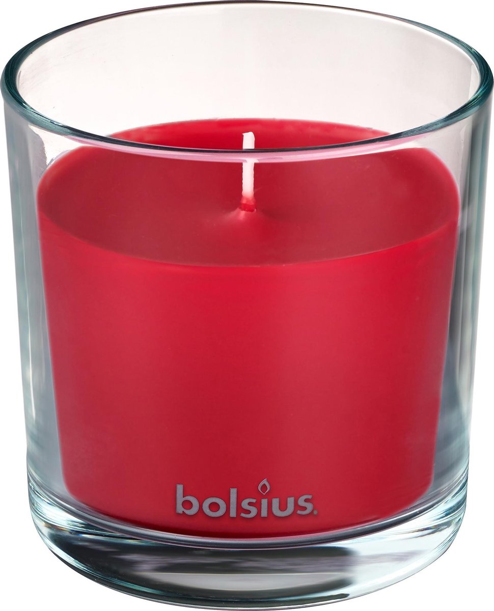 Bolsius Geurkaars True Scents Pomegranate 9,7 Cm Glas/wax - Rood