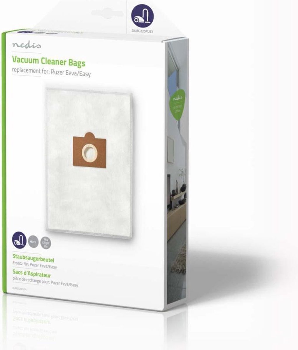 Nedis Stofzuigerzak - Dubg220puz4 - - Wit