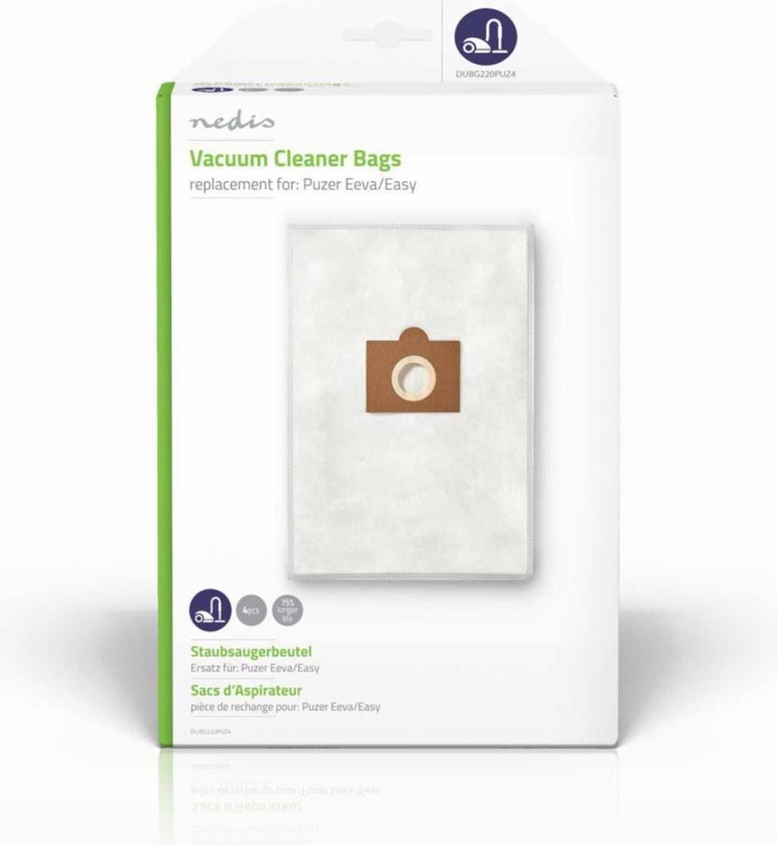 Nedis Stofzuigerzak - Dubg220puz4 - - Wit