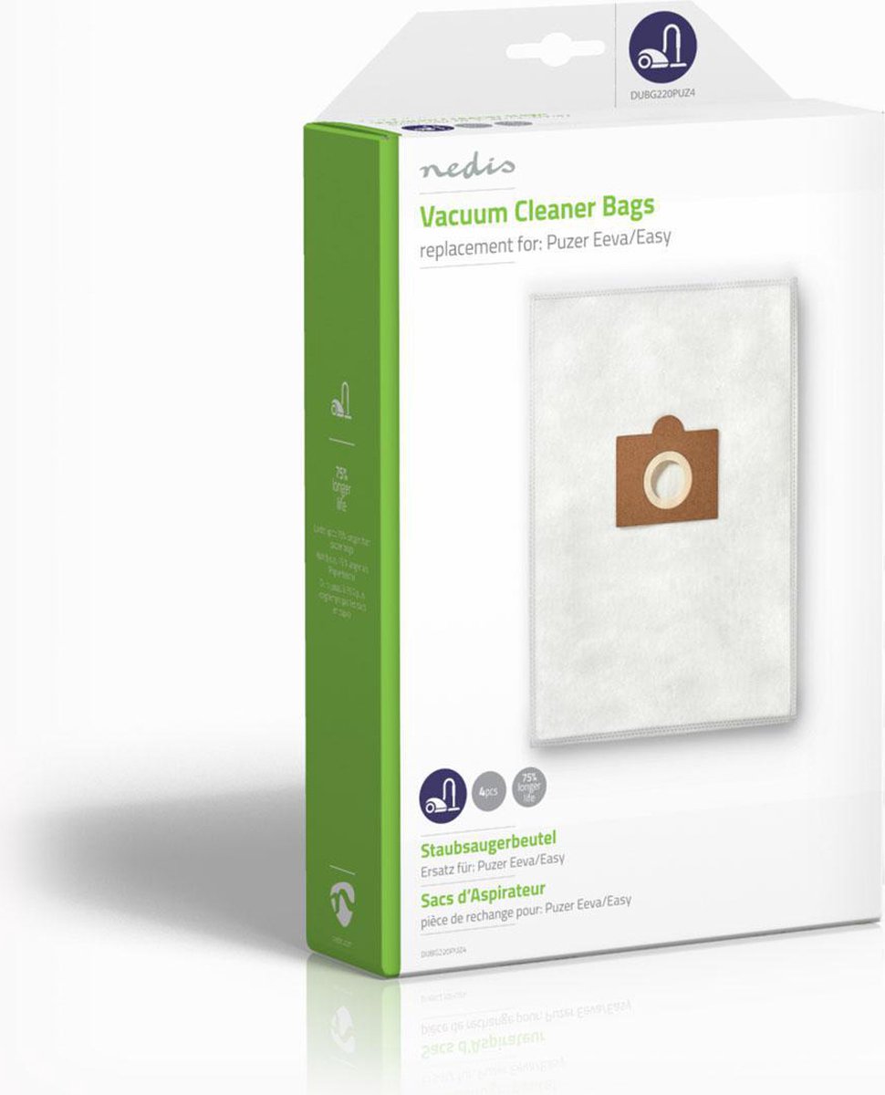 Nedis Stofzuigerzak - Dubg220puz4 - - Wit