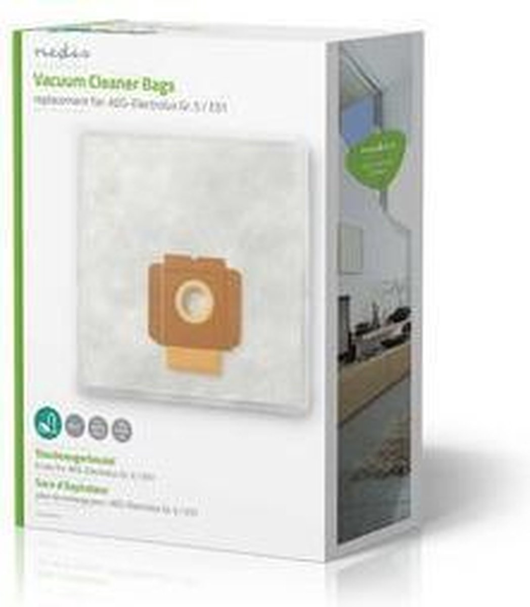 Nedis Stofzuigerzak - Dubg223ele4 - - Wit