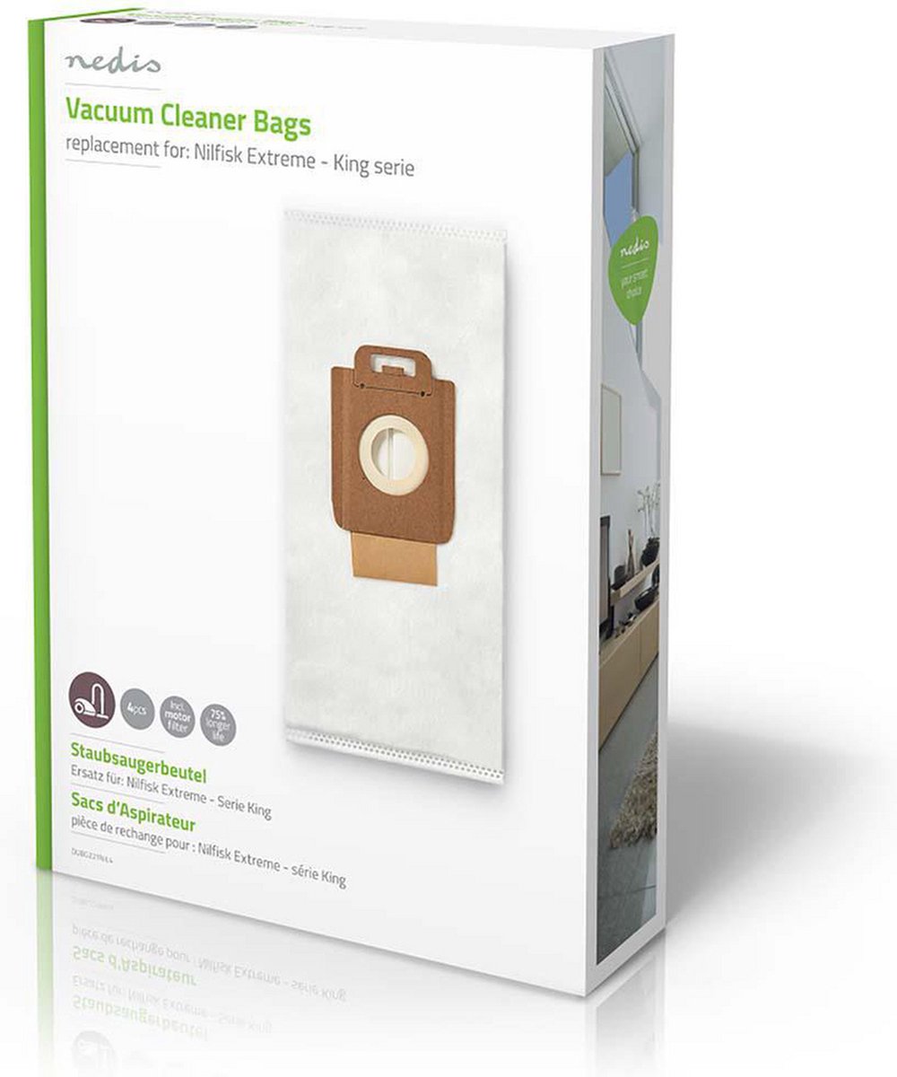 Nedis Stofzuigerzak - Dubg221nil4 - - Wit