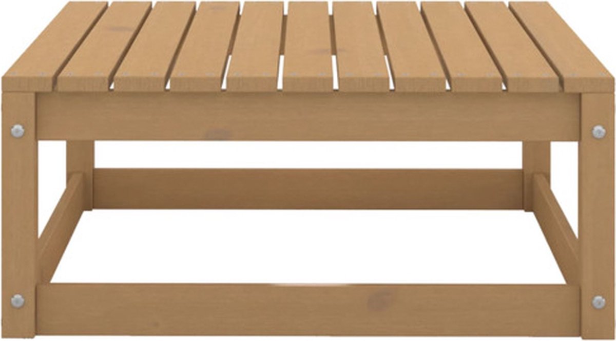 Vidaxl 5-delige Loungeset Massief Grenenhout Honing - Bruin