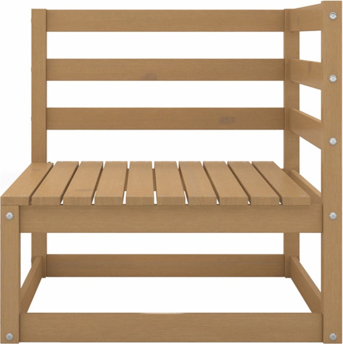 Vidaxl 5-delige Loungeset Massief Grenenhout Honing - Bruin