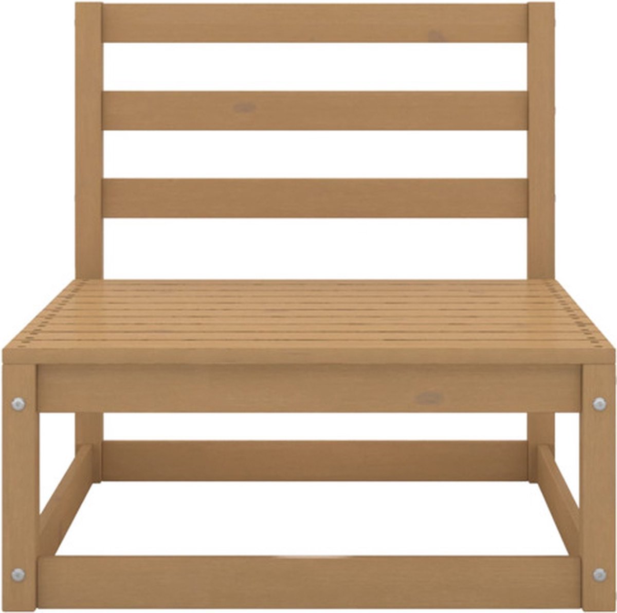 Vidaxl 5-delige Loungeset Massief Grenenhout Honing - Bruin