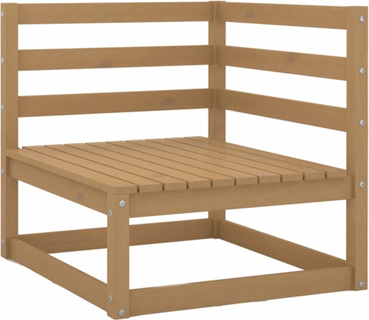 Vidaxl 5-delige Loungeset Massief Grenenhout Honing - Bruin