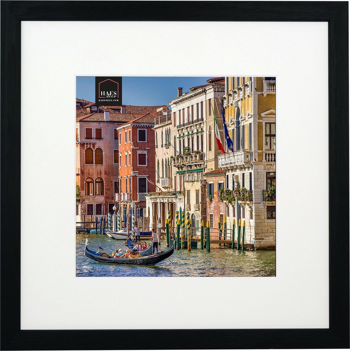 HAES deco - Houten Fotolijst Venezia 20x20 Of 30x30 -Sp12931 - Zwart