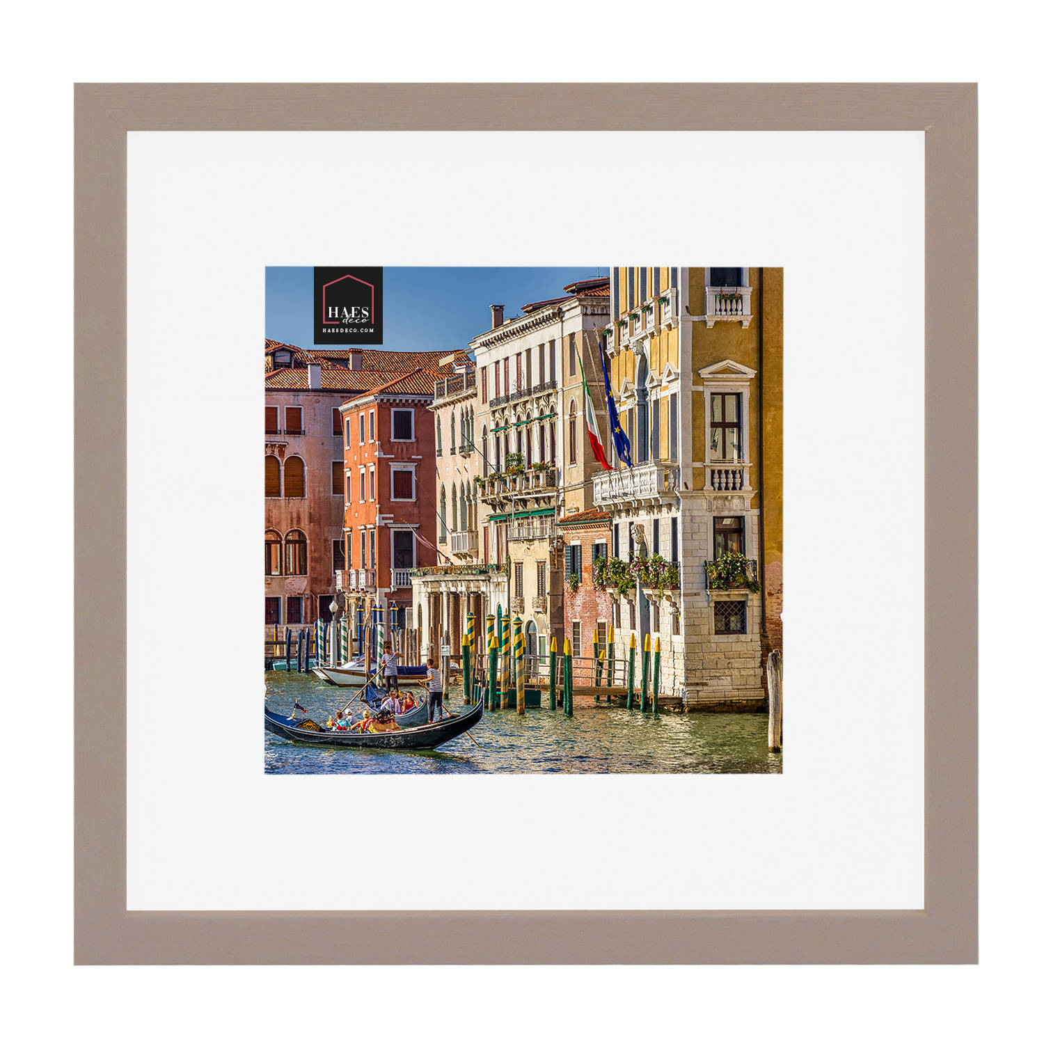 HAES deco - Houten Fotolijst Venezia 20x20 Of 30x30 -Sp12831 - Bruin