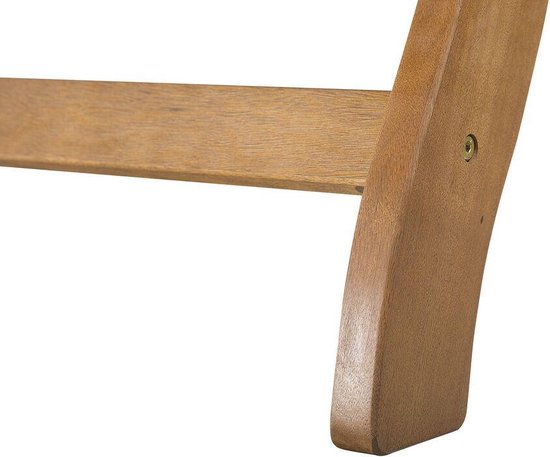 Beliani Java Ligstoel Acaciahout 64 X 196 Cm - Bruin