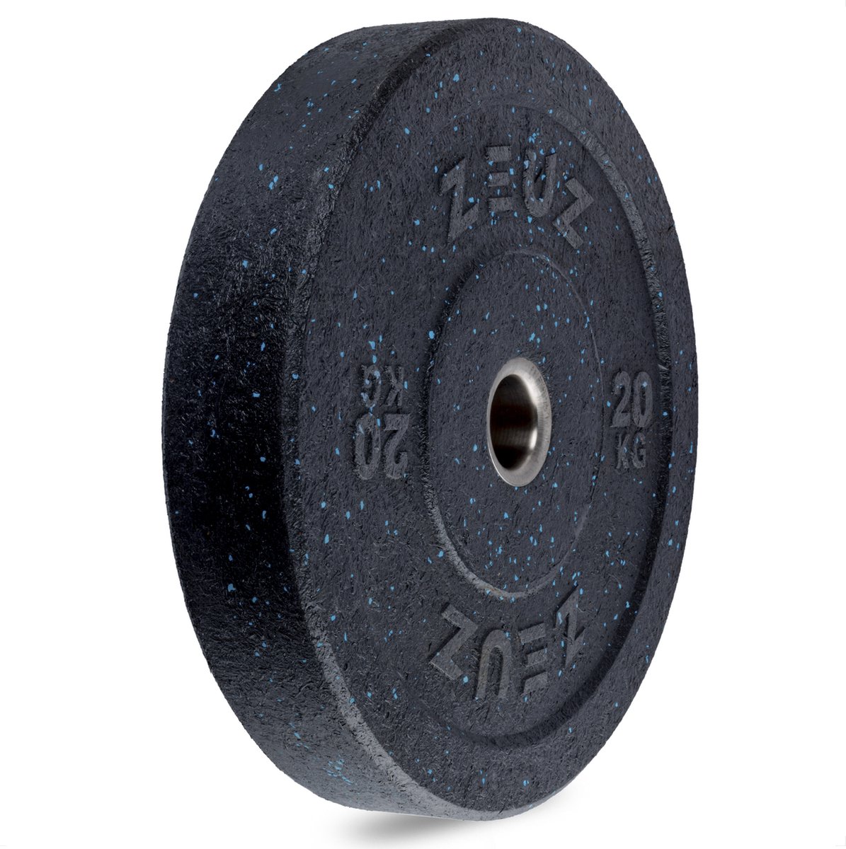 Zeuz® 1 Stuk Halterschijf 20 Kg - Gewichten Set - 20kg Bumper Plates - Voor 50 Mm Halter - Crossfit & Fitness - Zwart