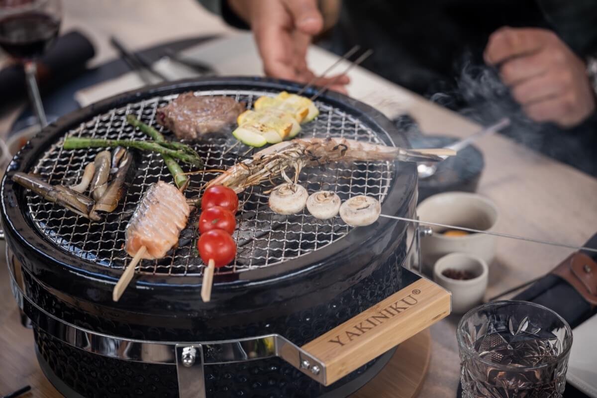 Yakiniku Houtskoolbarbecue Shichirin 34 X 17 Cm - Zwart