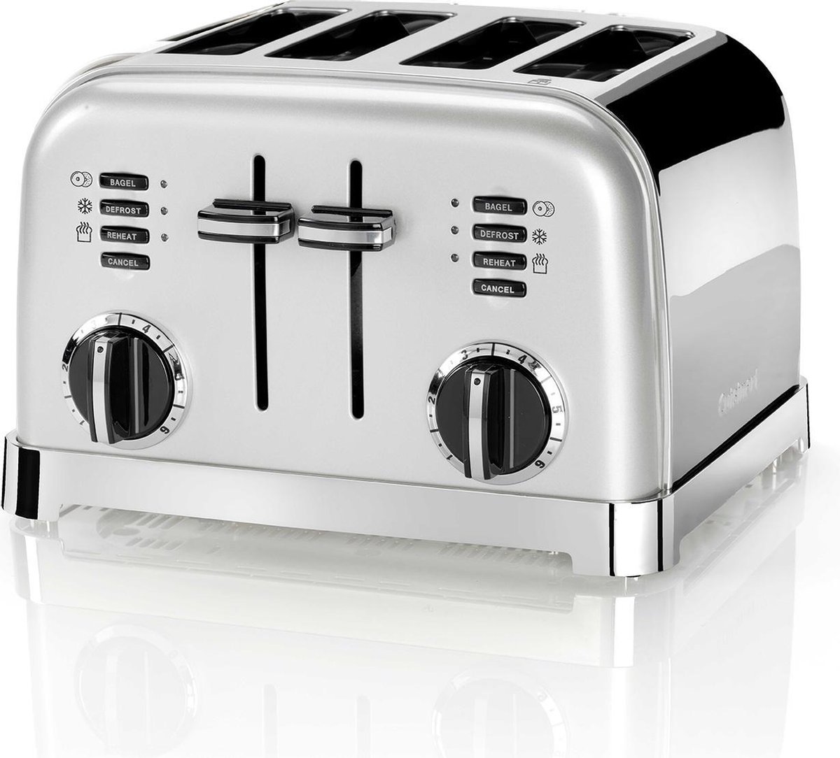 Cuisinart Brooster Style - Cpt180se - 4 Sleuven - Ontdooifunctie - 6 Standen - Frosted Pearl - Silver