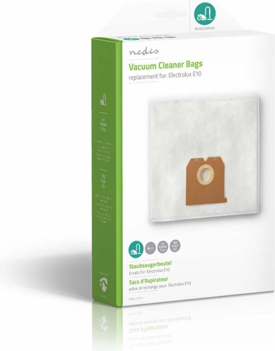 Nedis Stofzuigerzak - Dubg220ele4 - - Wit