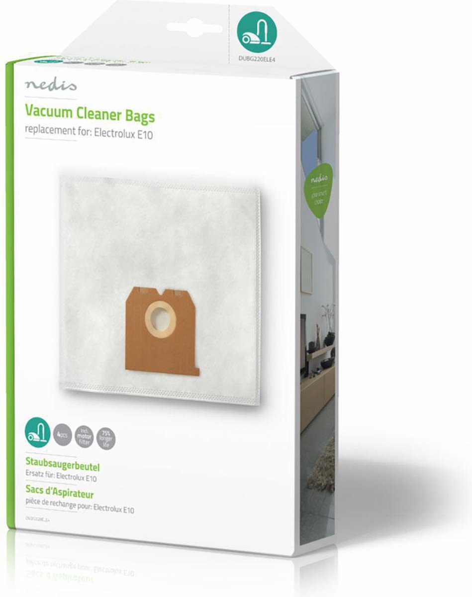 Nedis Stofzuigerzak - Dubg220ele4 - - Wit