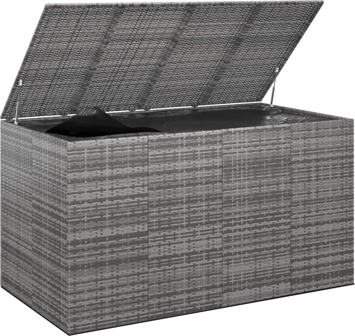 Vidaxl Tuinbox 194x100x103 Cm Polyetheen Rattan - Grijs