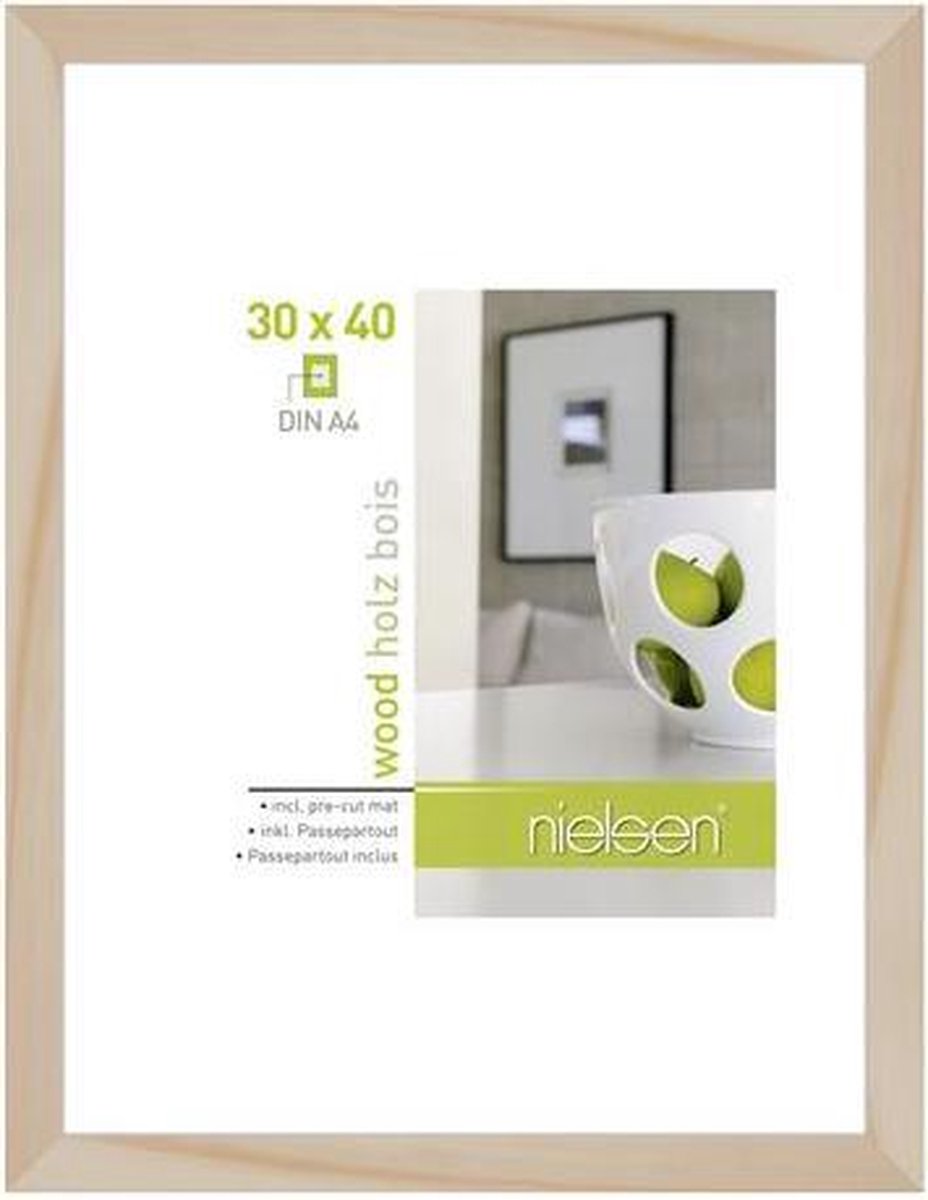 Nielsen Fotolijst Apollon Passe-partout 30 X 40/a4 Hout Naturel