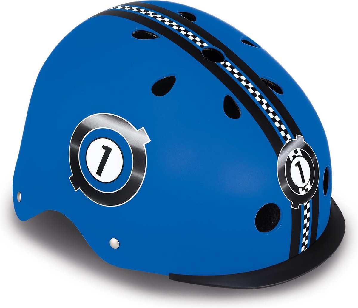 Globber Helm Elite Lights Maat 48/53 Cm - Blauw