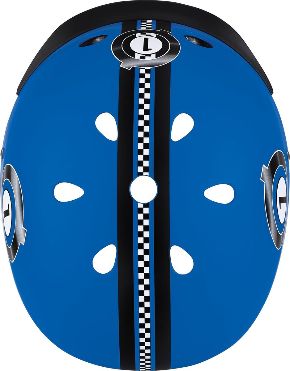 Globber Helm Elite Lights Maat 48/53 Cm - Blauw