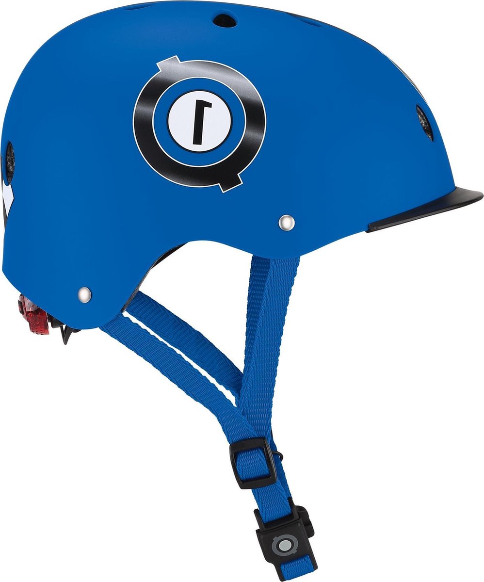 Globber Helm Elite Lights Maat 48/53 Cm - Blauw