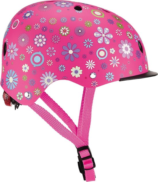 Globber Helm Elite Lights Maat 48/53 Cm - Roze