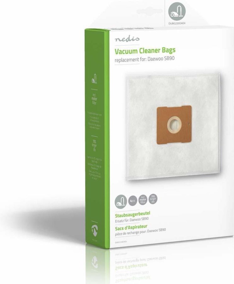 Nedis Stofzuigerzak - Dubg220dae4 - - Wit