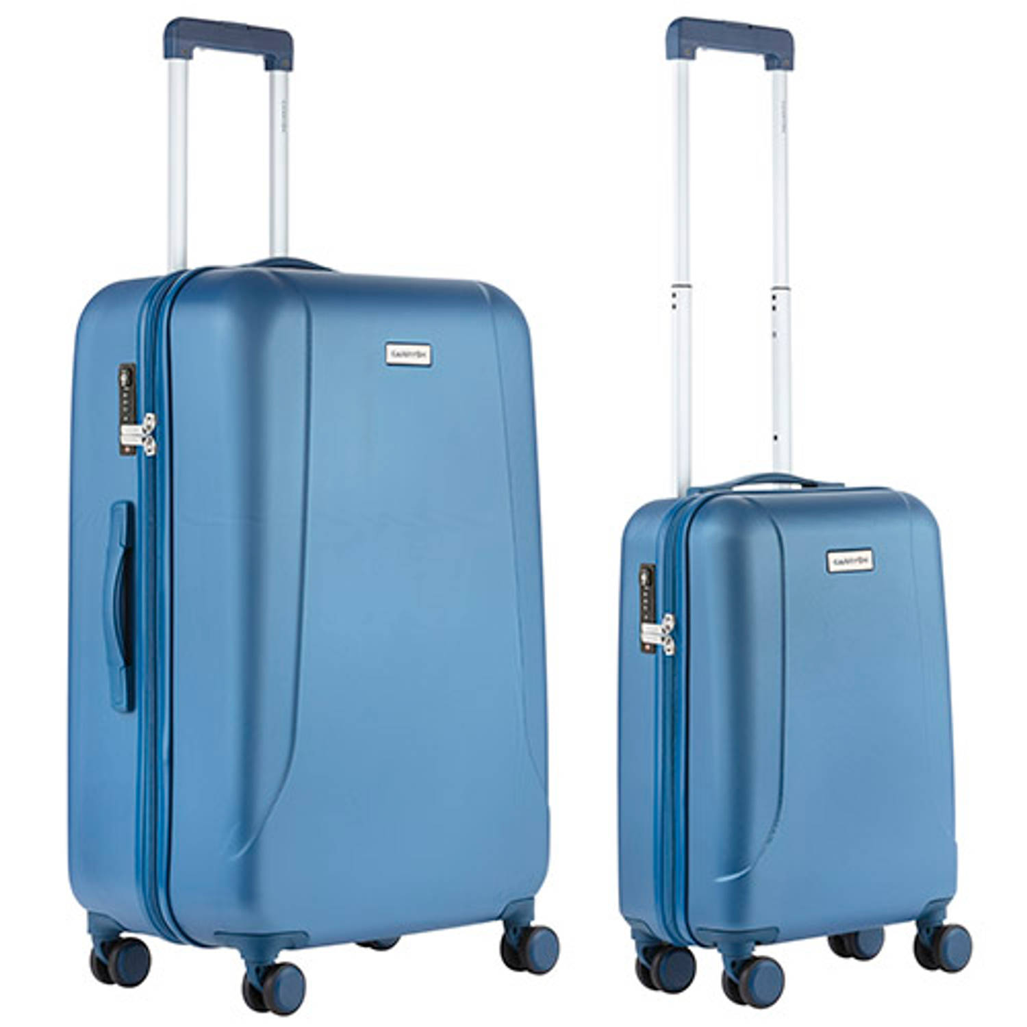 Carry On Skyhopper Kofferset - Tsa Handbagage + Reiskoffer 78cm - Dubbele Wielen - - Blauw