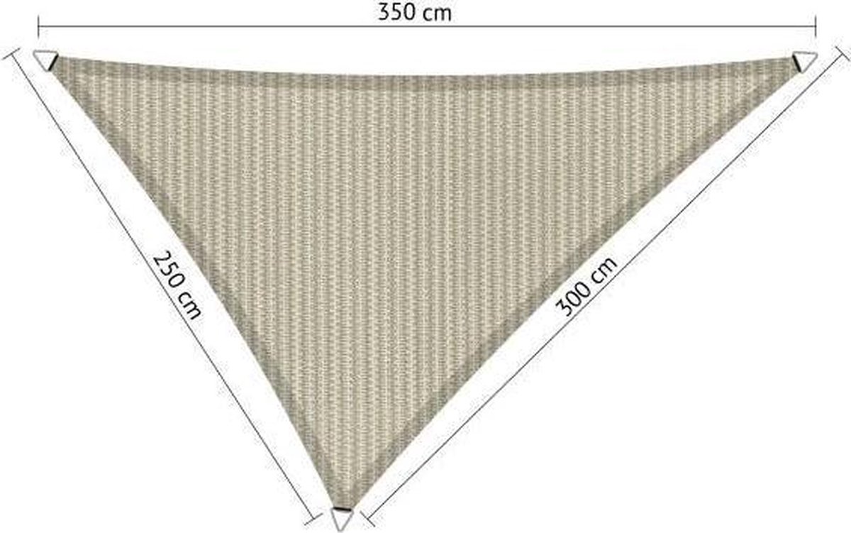 Shadow Comfort Driehoek 2,5x3x3,5m Sahara Sand - Beige