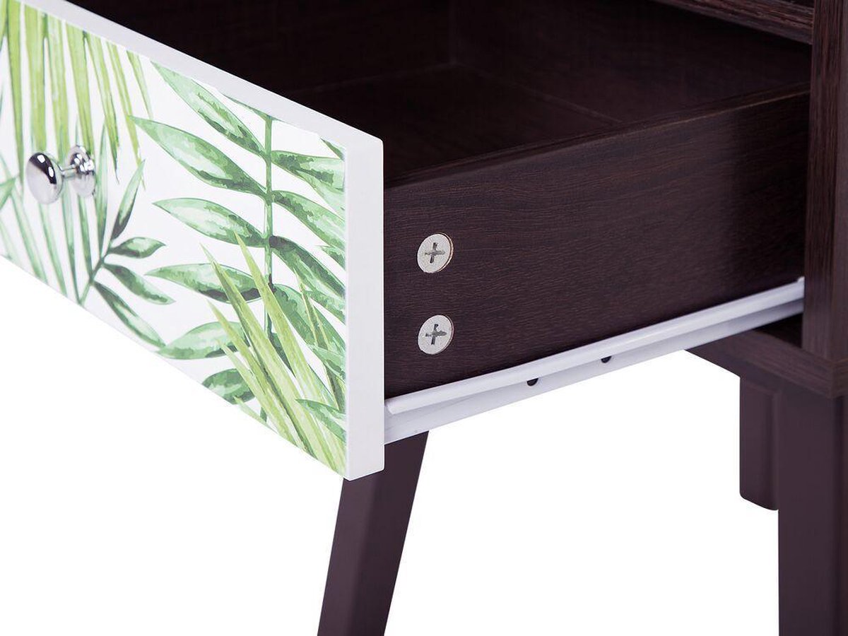 Beliani Rodes Nachtkastje Mdf 40 X 40 Cm - Bruin