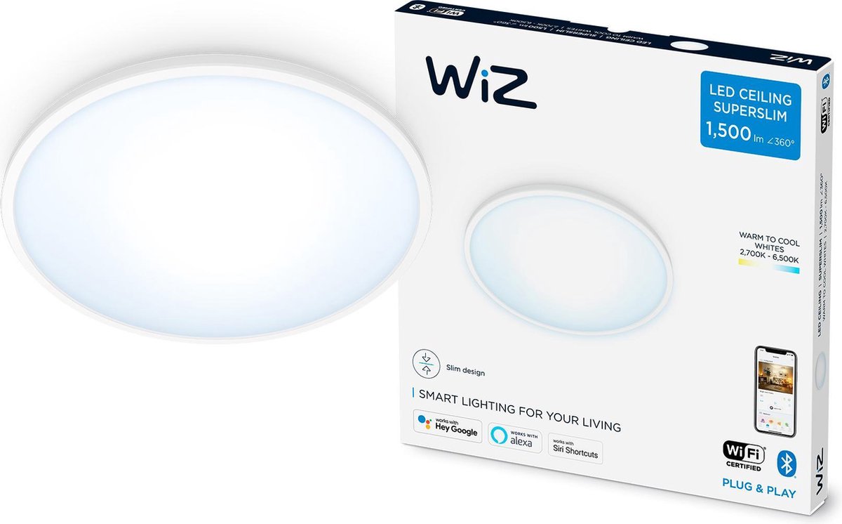 WIZ Superslim 16 W Warm - Wit