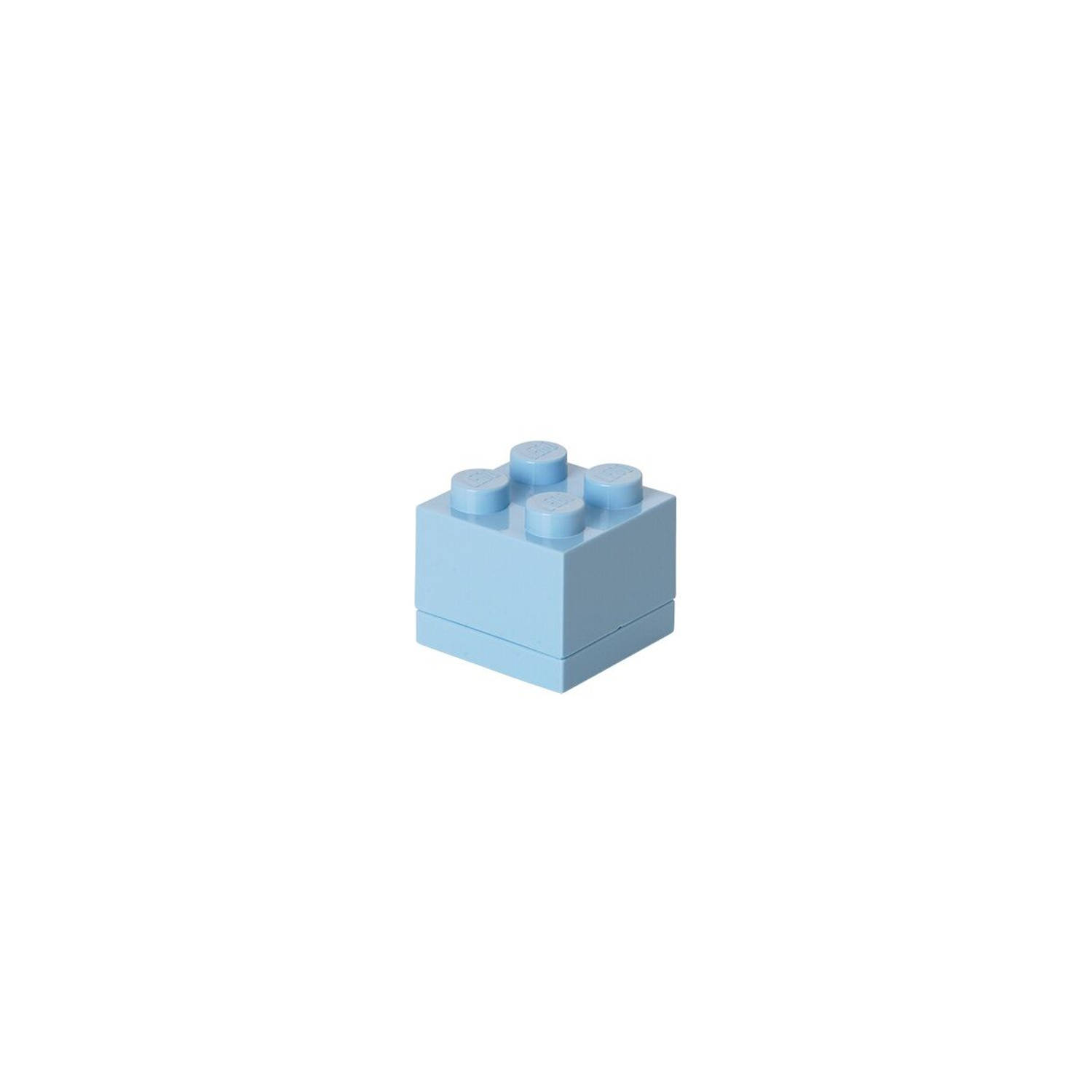 Lego Set Van 6 - Opbergbox Mini 4, Licht - - Blauw